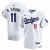Men's Los Angeles Dodgers #11 Roki Sasaki White 2025 Home Limited Stitched Jersey Dzhi,baseball caps,new era cap wholesale,wholesale hats